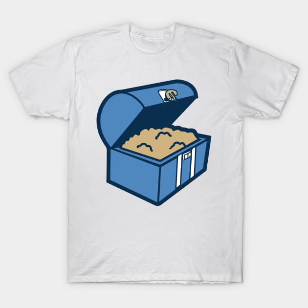 Treasure chest with gold T-Shirt by ShirtyLife